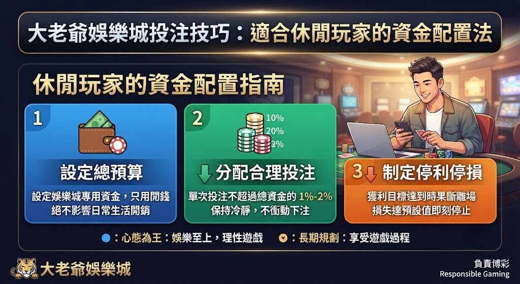 休閒娛樂首選！掌握獨家資金配置，馬上加入大老爺