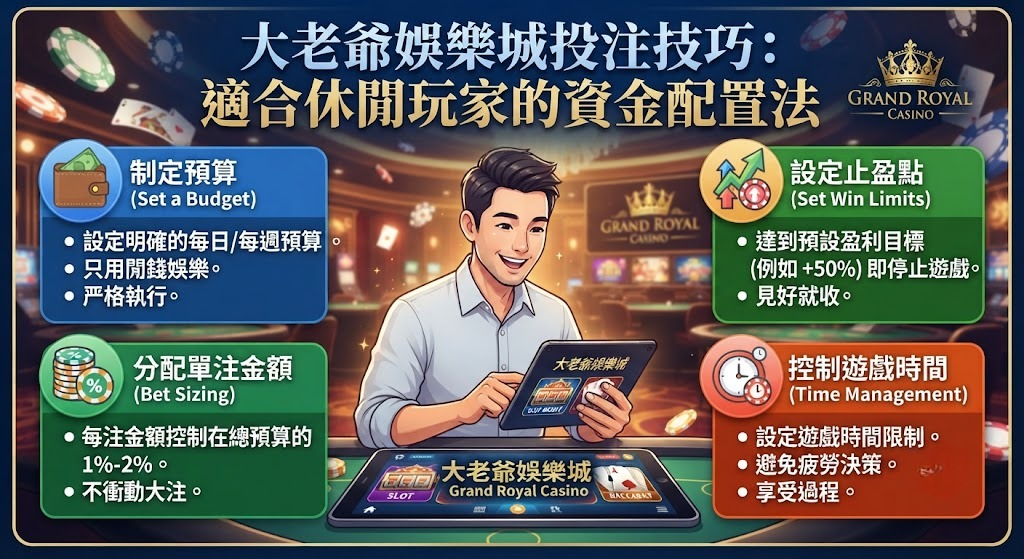 休閒娛樂首選！掌握獨家資金配置，馬上加入大老爺